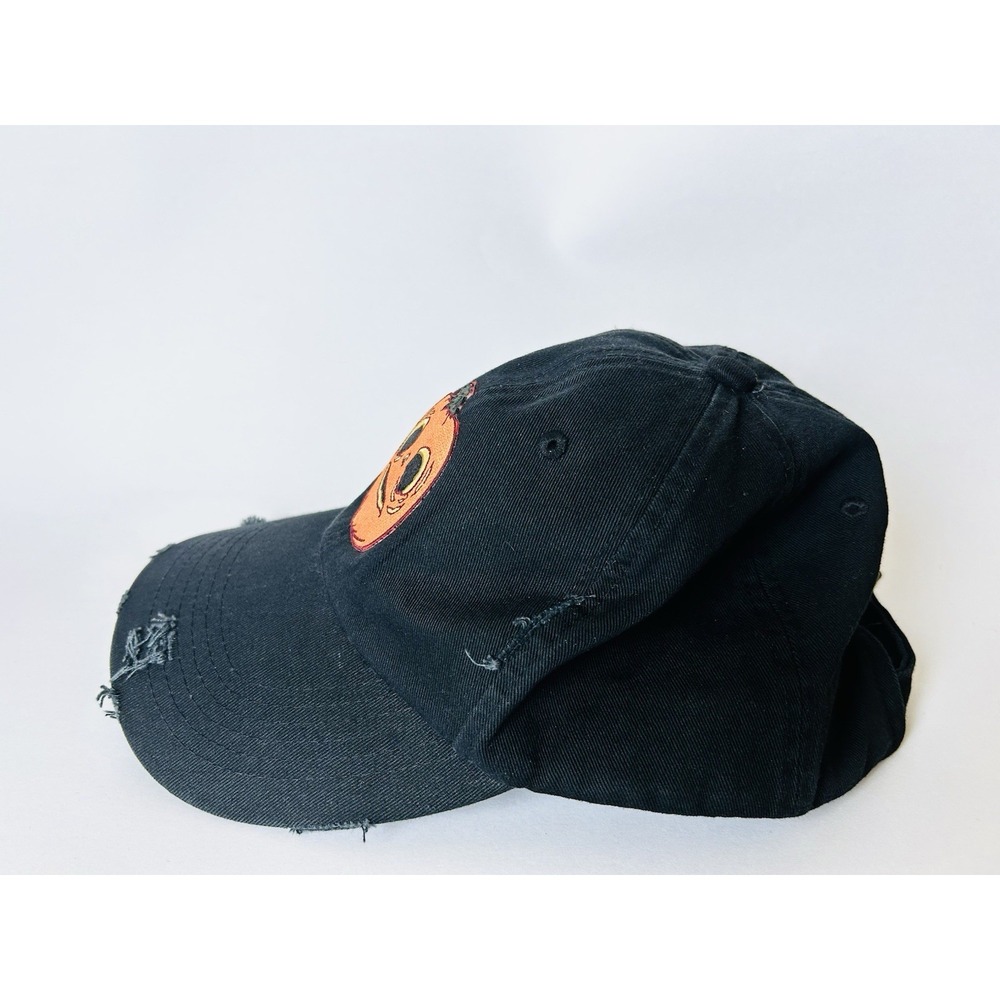 Universal Studios Halloween Horror Nights Jack O'Lantern Strapback Cap Black Hat - Picture 3 of 8